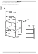 Preview for 6 page of Amica AMMB25E2GI X-TYPE Installation Manual