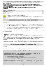 Preview for 12 page of Amica APM 3011 Operating Instructions Manual