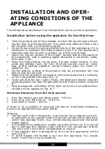 Предварительный просмотр 13 страницы Amica AR1112C Operating Instructions Manual