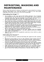 Preview for 23 page of Amica AR1112C Operating Instructions Manual