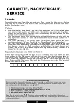 Preview for 48 page of Amica AR1112C Operating Instructions Manual