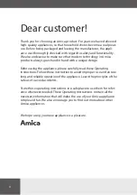 Preview for 4 page of Amica ASW510S Operating Instructions Manual