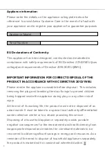 Preview for 4 page of Amica AWC300 Installation, Use And Maintenance Manual