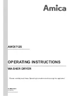 Amica AWDI712S Operating Instructions Manual preview