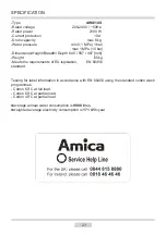 Предварительный просмотр 21 страницы Amica AWI614S Instruction Manual