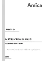 Preview for 1 page of Amica AWM712D Instruction Manual