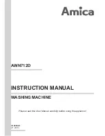 Предварительный просмотр 1 страницы Amica AWN712D Instruction Manual