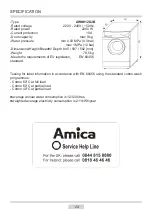 Preview for 24 page of Amica AWN912DJB Instruction Manual