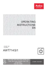 Preview for 1 page of Amica AWT714S Operating Instructions Manual