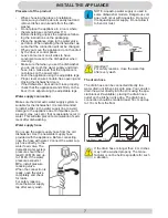 Предварительный просмотр 7 страницы Amica EGSP 64511 V Operating Instructions Manual