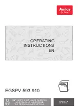 Amica EGSPV 593 910 Operating Instructions Manual preview