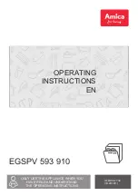 Preview for 1 page of Amica EGSPV 593 910 Operating Instructions Manual