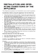 Предварительный просмотр 10 страницы Amica FC126.4 Operating Instructions Manual