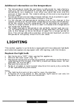 Preview for 14 page of Amica FDR2213B Operating Instructions Manual