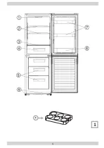 Предварительный просмотр 4 страницы Amica FK294.3AAA Instruction Manual