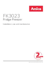 Preview for 1 page of Amica FK3023 Installation, Use And Maintenance Manual