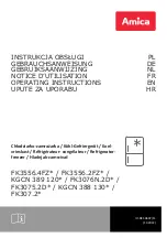 Amica FK307.2 Series Operating Instructions Manual предпросмотр