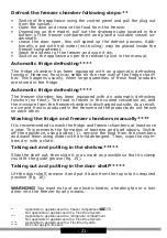 Preview for 21 page of Amica FK3293 Operating Instructions Manual