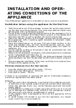 Preview for 9 page of Amica FZ041.3 Operating Instructions Manual