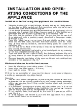 Preview for 8 page of Amica FZ1334 Operating Instructions Manual