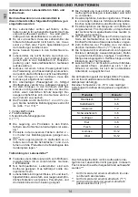 Preview for 14 page of Amica GS15920W Instruction Manual