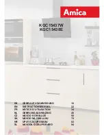 Amica KGC15437W Instruction Manual предпросмотр