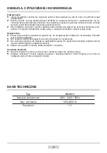 Preview for 10 page of Amica KO 2011 Operating Instructions Manual