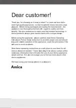 Preview for 4 page of Amica MP 416 AGW Operating Instructions Manual