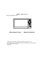 Preview for 1 page of Amica MW 13162 Si Owner'S Manual