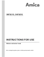 Preview for 1 page of Amica OKF621G Instructions For Use Manual