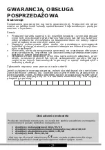 Предварительный просмотр 27 страницы Amica OKP6552SB Operating Instructions Manual