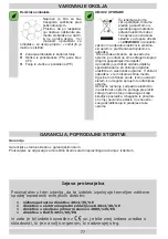 Preview for 77 page of Amica OTP6241I/ST 62 AX Instruction Manual