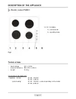 Preview for 8 page of Amica P*4ES11 series Operating Manual