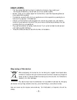 Preview for 2 page of Amica P*4VQ2 Series Operating Manual