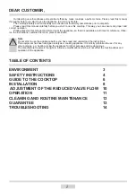 Preview for 2 page of Amica PGX 6610 Instruction Manual