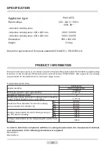 Preview for 26 page of Amica PI6514TFD Instruction Manual