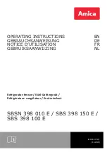 Предварительный просмотр 1 страницы Amica SBS 398 100 E Operating Instructions Manual