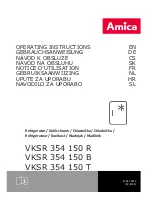 Amica VKSR 354 150 B Operating Instructions Manual предпросмотр