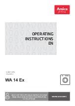 Amica WA 14 Ex Operating Instructions Manual предпросмотр