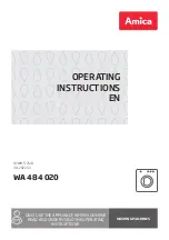 Preview for 1 page of Amica WA 484 020 Operating Instructions Manual