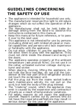 Preview for 12 page of Amica WBA 2455 DB Operating Instructions Manual