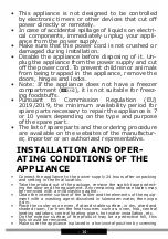 Preview for 14 page of Amica WBA 2455 DB Operating Instructions Manual