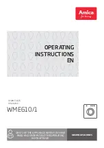 Amica WME610 Operating Instructions Manual предпросмотр