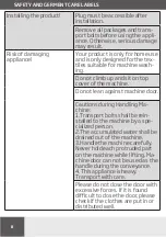 Preview for 8 page of Amica WME612 Operating Instructions Manual