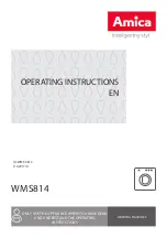 Amica WMS814 Operating Instructions Manual preview