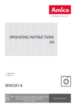 Amica WMS914 Operating Instructions Manual preview