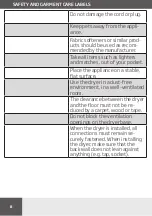 Preview for 8 page of Amica WTP 477 030 Operating Instructions Manual