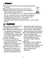 Preview for 8 page of Amica ZZV614W Instruction Manual