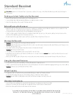 Preview for 2 page of Amico Marco Bassinet Product Specifications And Operating Manual