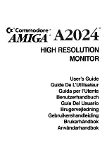 Предварительный просмотр 1 страницы Amiga A2024 User Manual